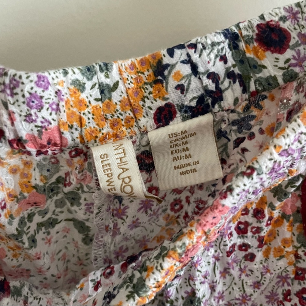 Cynthia Rowley floral lacy pajama set - Picture 7 of 12